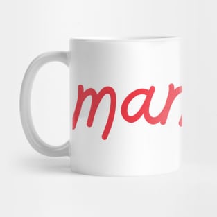 mango - Thai red - Flag color - with sketch Mug